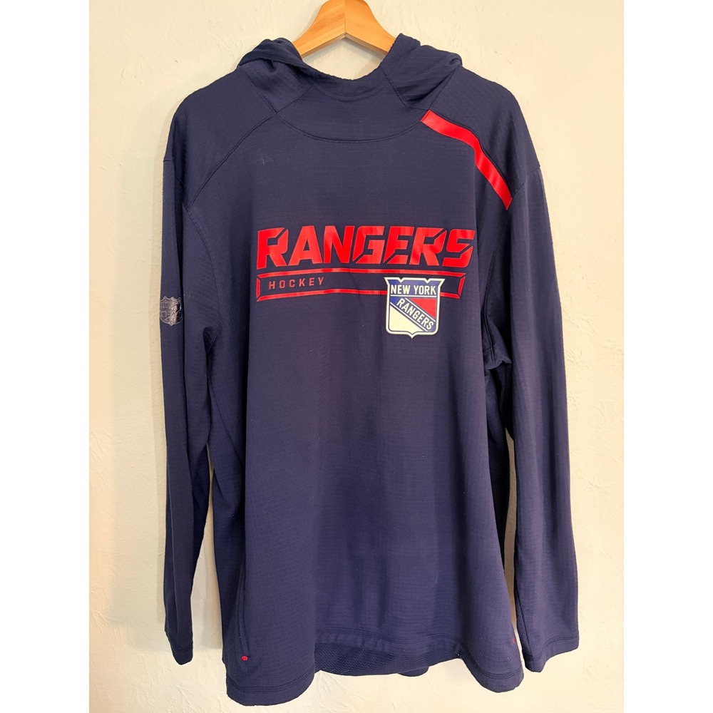 Fanatics New York Rangers Hoodie 2XL Navy Blue NHL Authentic Pro Hockey Gorpcore